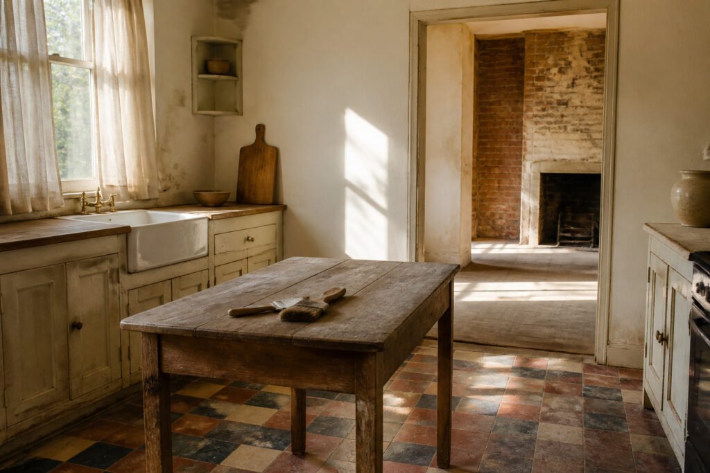 A house in need of repairs and renovations.